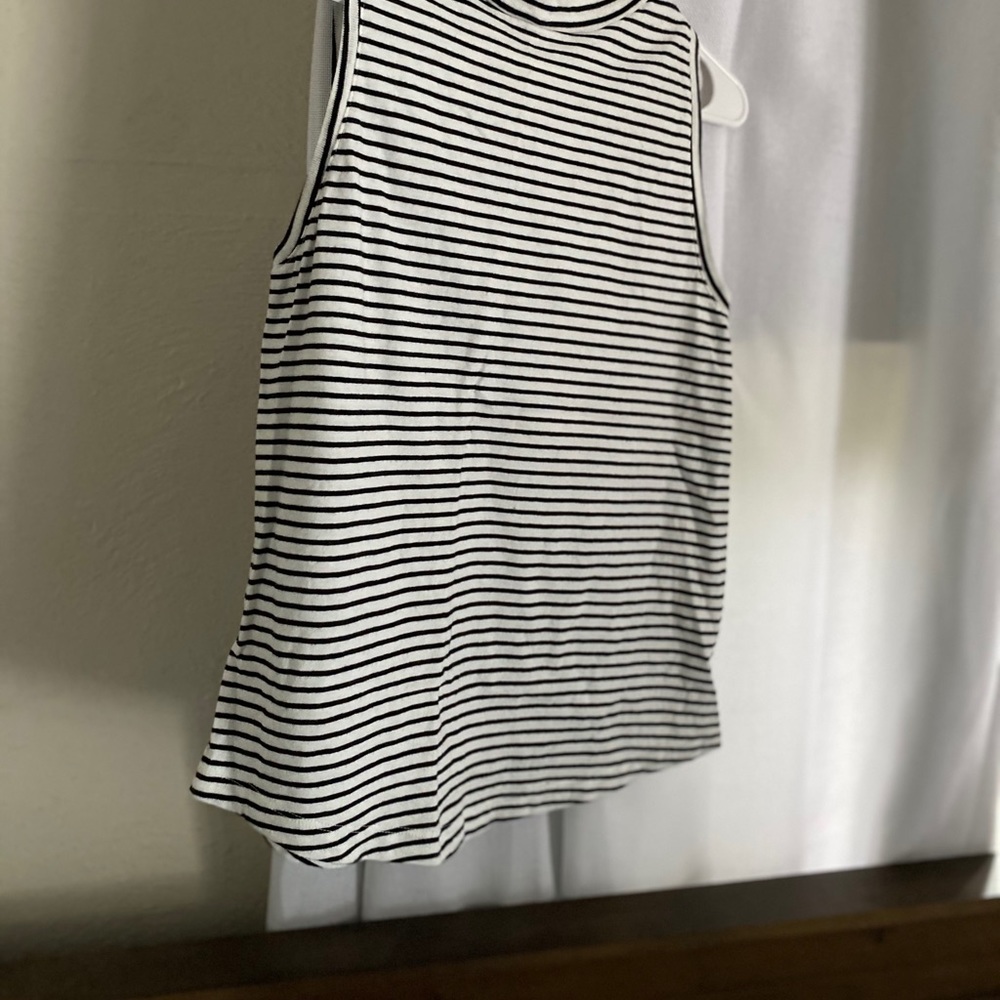 Black and white tank top